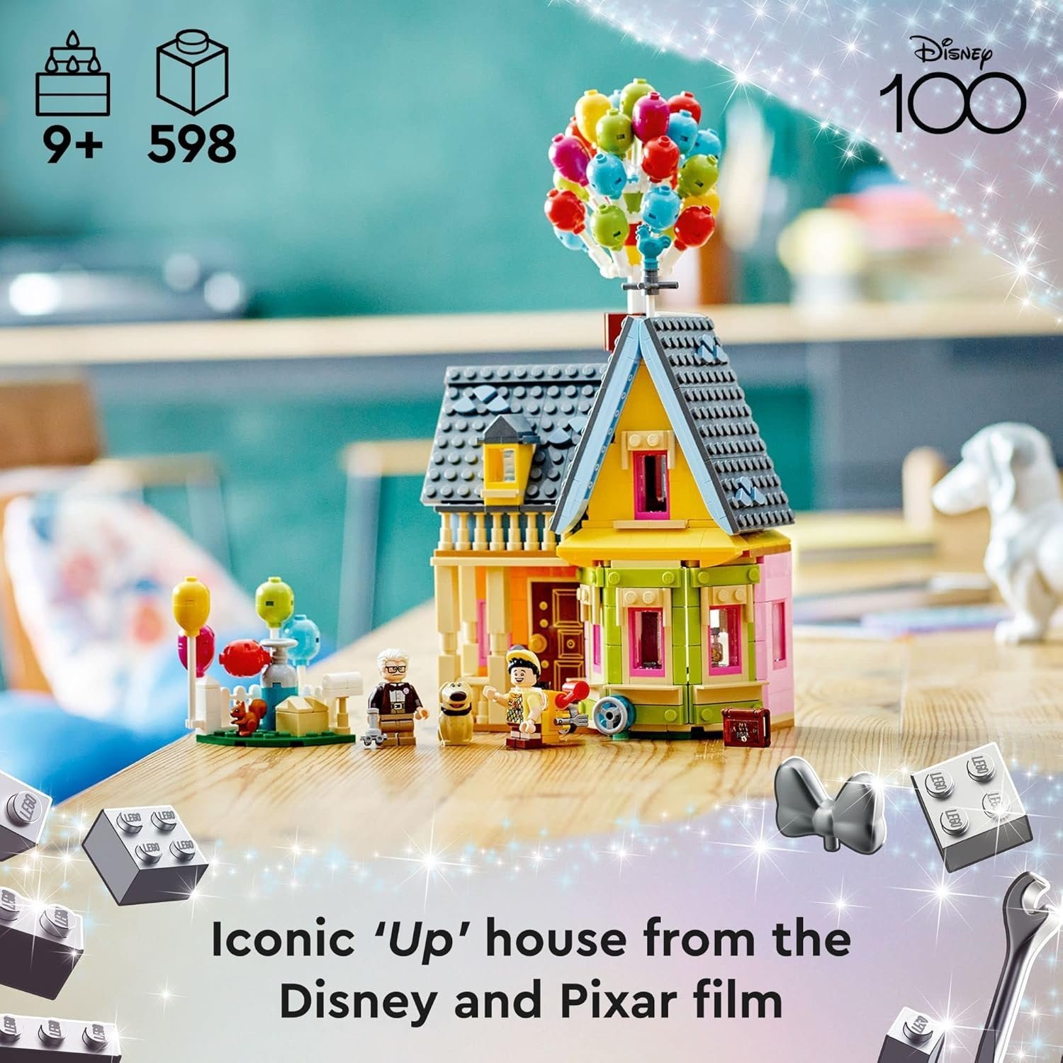LEGO Disney and Pixar Up House 43217 – 598-Piece Building and Display Set