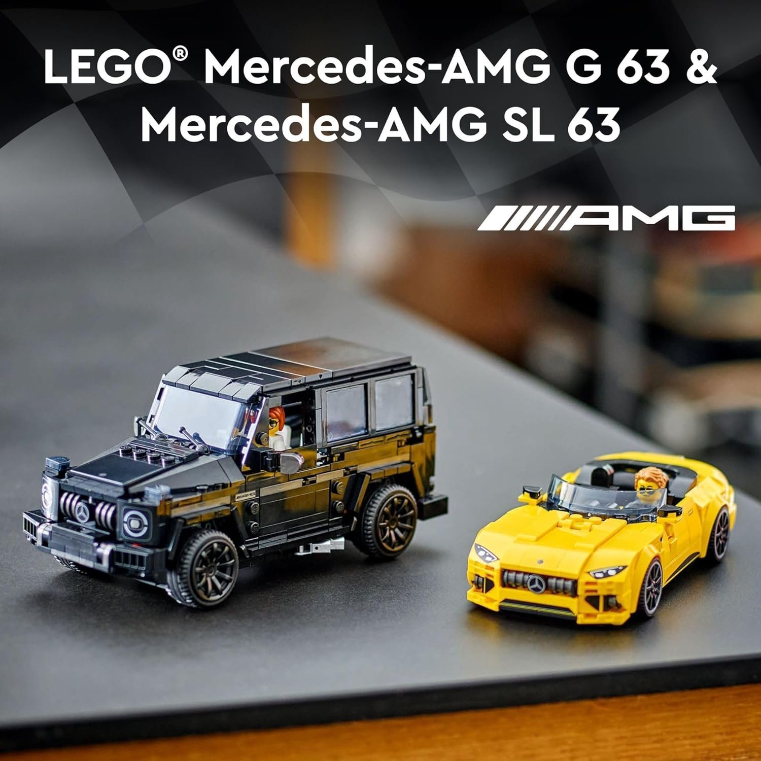 LEGO Speed Champions Mercedes-AMG G 63 & Mercedes-AMG SL 63 76924 – 808-Piece Building Set